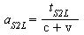 a[S2L] = `/`(`*`(t[S2L]), `*`(`+`(c, v)))