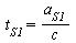 t[S1] = `/`(`*`(a[S1]), `*`(c))